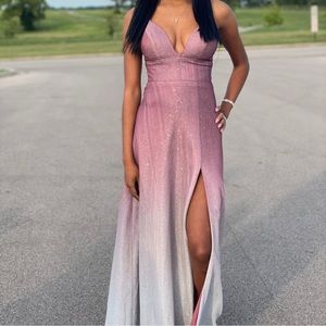 2 tone Sparkley Prom Dress